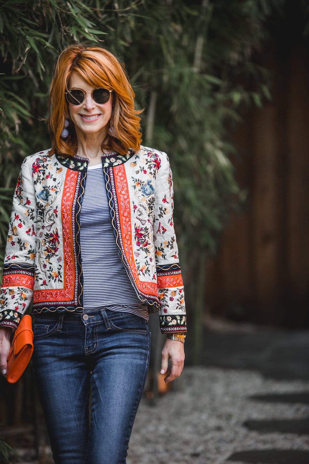 Come Together Silk Crepe Embroidered Jacket