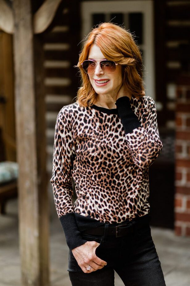 Leopard Animal Print Sweater from JC Penny