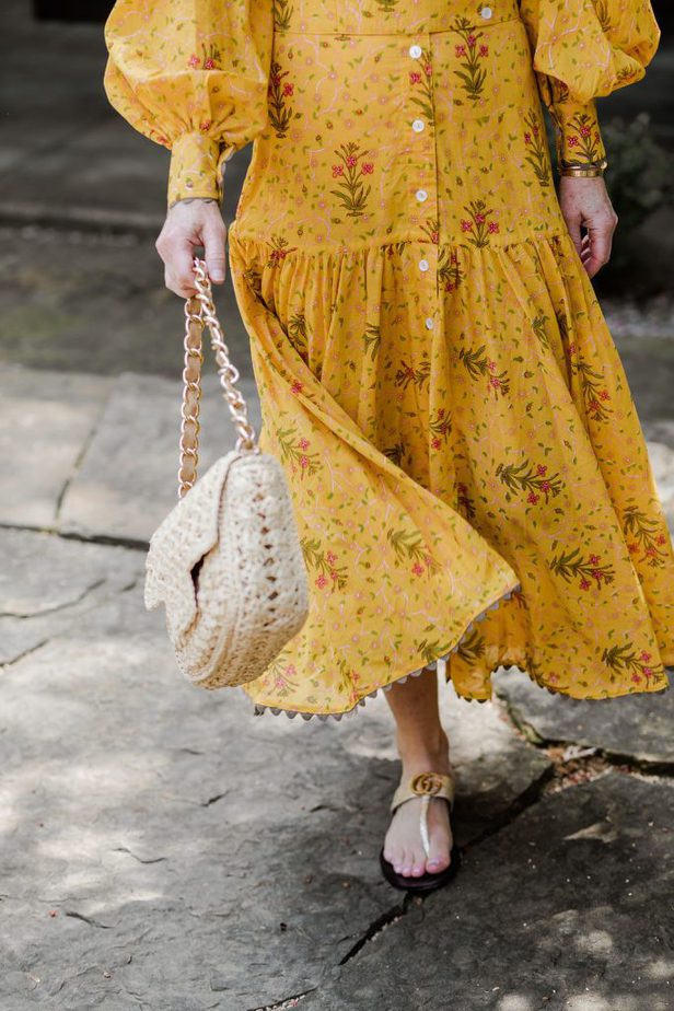 Floral Dress on Dallas Blogger