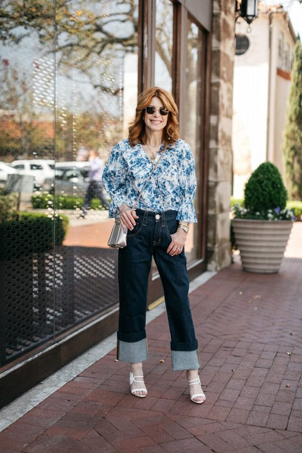 Style sales jeans top