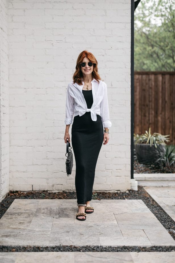 Black Tank Dress Worn Four Ways