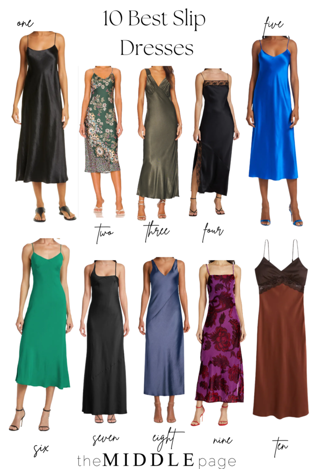 BEST SLIP DRESSES - The Middle Page